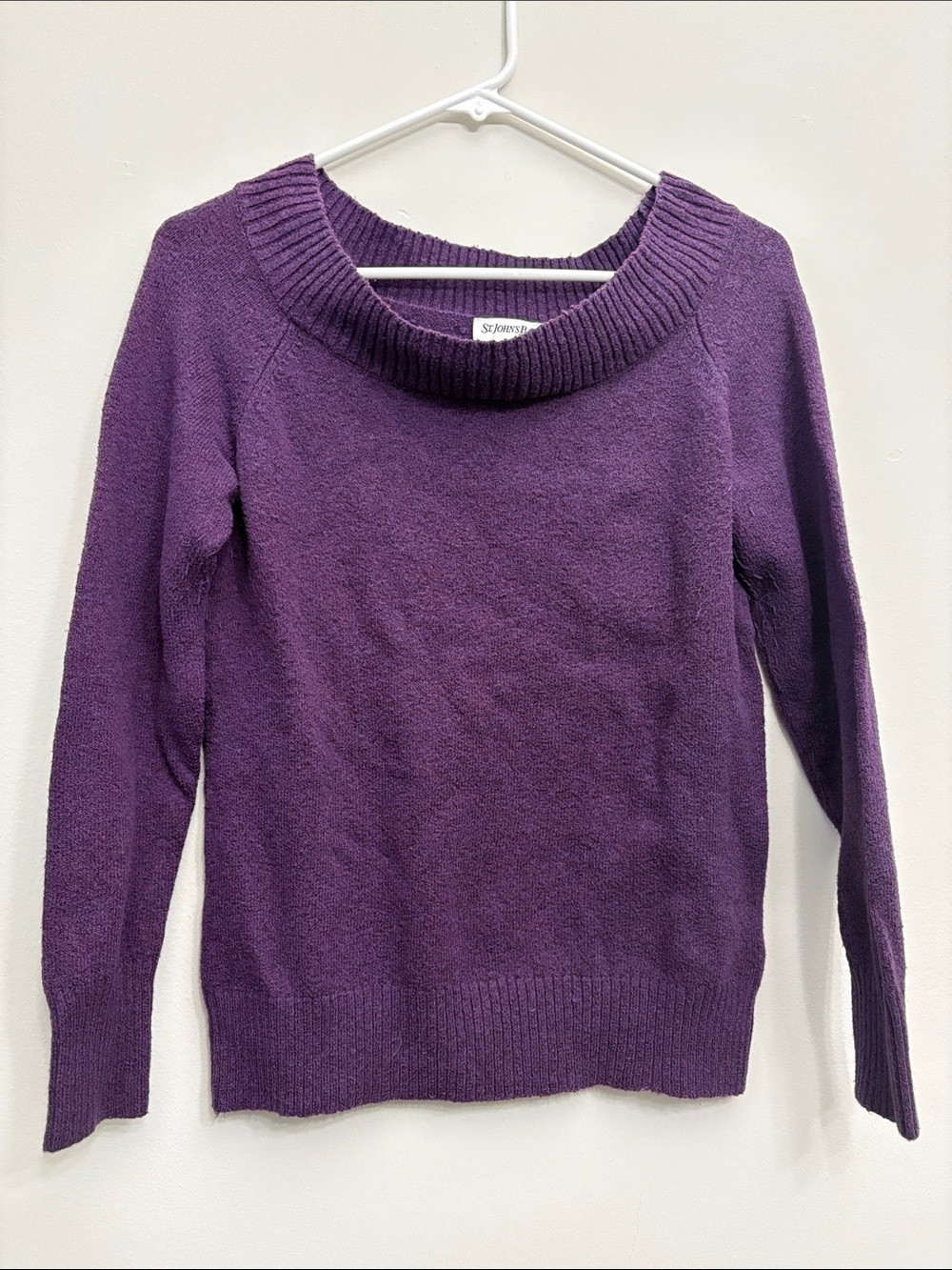 St. John's Bay Purple Cowl Neck Women's Sweater